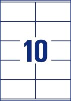 AVERY Zweckform Etiketten 3425 weiß 105,0 x 57,0 mm, 100 Blatt
