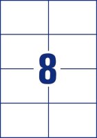 AVERY Zweckform Etiketten 3427 weiß 105,0 x 74,0 mm, 100 Blatt
