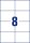 AVERY Zweckform Etiketten 3427 weiß 105,0 x 74,0 mm, 100 Blatt