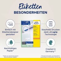 AVERY Zweckform Etiketten 3418 weiß 200,0 x 297,0 mm, 100 Blatt