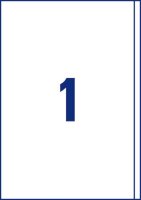 AVERY Zweckform Etiketten 3418 weiß 200,0 x 297,0 mm, 100 Blatt