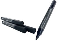 SIGEL Whiteboard- und Flipchart-Marker schwarz 2,0 - 3,0 mm, 4 St.