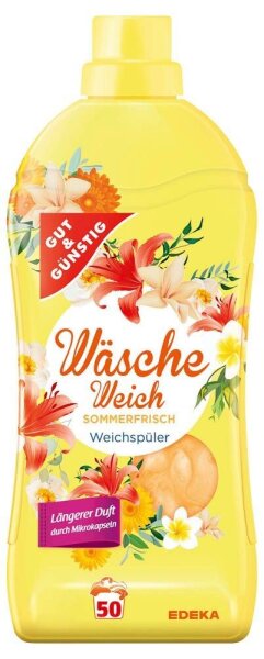 GUT&GÜNSTIG Sommer frisch Weichspüler flüssig, 1,5 l