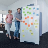 SIGEL Whiteboard Meet up 180,0 x 90,0 cm weiß spezialbeschichteter Stahl