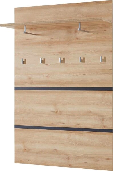 GERMANIA Wandgarderobe Lissabon 3475-228 buche Holz 5 Haken 96,0 x 147,0 cm, 1 St.
