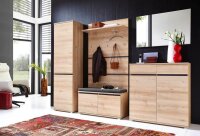 GERMANIA Wandgarderobe Lissabon 3475-228 buche Holz 5 Haken 96,0 x 147,0 cm, 1 St.