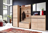 GERMANIA Wandgarderobe Lissabon 3475-228 buche Holz 5 Haken 96,0 x 147,0 cm, 1 St.