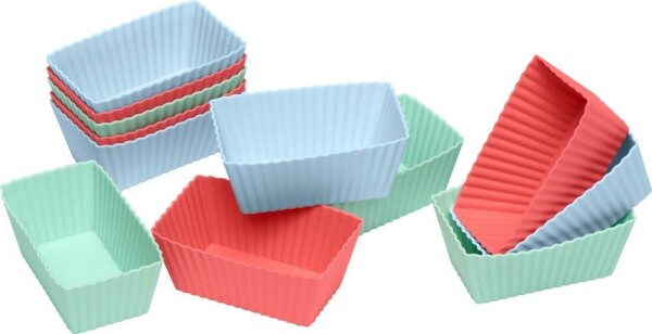 LURCH Kastenform FLEXI®FORM Mini  83014 Silikon Ø 8,2 x 4,4 cm, 12 St.