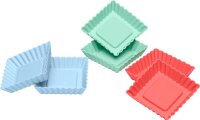 LURCH Tartelettformen FLEXI®FORM eckig  83015 Silikon...