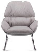 meet powered by PAPERFLOW Sessel LAZY grau silber Stoff...