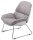 meet powered by PAPERFLOW Sessel LAZY grau silber Stoff 69,5 x 81,0 x 86,0 cm, 1 St.