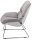 meet powered by PAPERFLOW Sessel LAZY grau silber Stoff 69,5 x 81,0 x 86,0 cm, 1 St.
