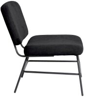 meet powered by PAPERFLOW Sessel CURVE anthrazit schwarz Stoff 57,0 x 71,0 x 75,5 cm, 1 St.