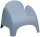 meet powered by PAPERFLOW Sessel DUMBO blau Kunststoff 81,5 x 80,5 x 70,5 cm, 4 St.