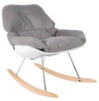 meet powered by PAPERFLOW Schaukelstuhl LAZY grau silber,...