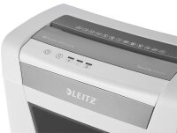 LEITZ IQ Home Office Aktenvernichter mit Partikelschnitt P-4, 4 x 28 mm, bis 10 Blatt, weiß