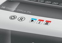 LEITZ IQ Home Office Slim Aktenvernichter mit Partikelschnitt P-4, 4 x 28 mm, bis 10 Blatt, weiß