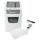 LEITZ IQ Home Office Slim Aktenvernichter mit Partikelschnitt P-4, 4 x 28 mm, bis 10 Blatt, weiß