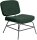meet powered by PAPERFLOW Sessel CURVE grün schwarz Stoff 57,0 x 71,0 x 75,5 cm, 1 St.