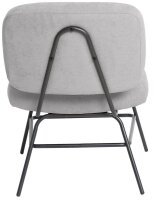 meet powered by PAPERFLOW Sessel CURVE grau schwarz Stoff 57,0 x 71,0 x 75,5 cm, 1 St.