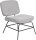 meet powered by PAPERFLOW Sessel CURVE grau schwarz Stoff 57,0 x 71,0 x 75,5 cm, 1 St.