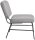 meet powered by PAPERFLOW Sessel CURVE grau schwarz Stoff 57,0 x 71,0 x 75,5 cm, 1 St.