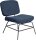meet powered by PAPERFLOW Sessel CURVE blau schwarz Stoff 57,0 x 71,0 x 75,5 cm, 1 St.