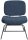 meet powered by PAPERFLOW Sessel CURVE blau schwarz Stoff 57,0 x 71,0 x 75,5 cm, 1 St.