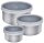 LURCH Lunchboxen-Set EDS silber 100/ 200/ 400 ml, 1 Set