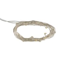 Idena 30er Micro LED Lichterkette silber 3,2 m, 1 St.
