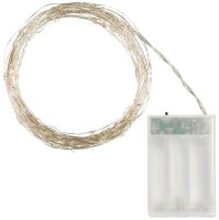 Idena 50er Micro LED Lichterkette silber 5,2 m, 1 St.