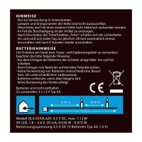 Idena 50er Micro LED Lichterkette silber 5,2 m, 1 St.