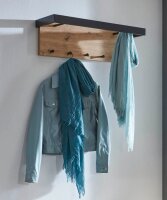 HAKU Möbel Wandgarderobe 13949 eiche Holz 5 Haken 70,0 x 24,0 cm  ( 13949 )