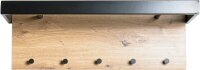 HAKU Möbel Wandgarderobe 13949 eiche Holz 5 Haken 70,0 x 24,0 cm  ( 13949 )