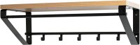 HAKU Möbel Wandgarderobe 13945 eiche Holz 5 Haken...