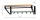 HAKU Möbel Wandgarderobe 13945 eiche Holz 5 Haken 70,0 x 23,0 cm, 1 St.