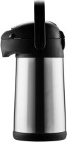 helios® Isolierkanne Pipe Edelstahl/schwarz 2,5 l, 1 St.