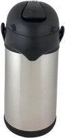helios® Isolierkanne Pipe Edelstahl/schwarz 2,5 l, 1 St.