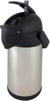 helios® Isolierkanne Pipe Edelstahl/schwarz 2,5 l, 1 St.