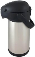 helios® Isolierkanne Pipe Edelstahl/schwarz 2,5 l, 1 St.