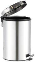 Zeller Mülleimer 12,0 l edelstahl, 1 St.