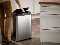 Echtwerk Sensor Mülleimer 48,0 l edelstahl, schwarz, 1 St.