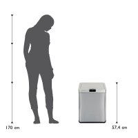 Echtwerk Sensor Mülleimer 48,0 l edelstahl, 1 St.