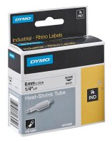 DYMO Schrumpfschlauch RHINO  18051, 6 mm, schwarz auf...