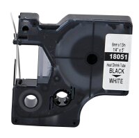 DYMO Schrumpfschlauch RHINO  18051, 6 mm, schwarz auf weiß, 1 St.