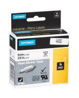 DYMO Schrumpfschlauch RHINO  18053, 9 mm, schwarz auf...