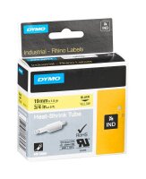 DYMO Schrumpfschlauch RHINO  18058, 19 mm, schwarz auf...