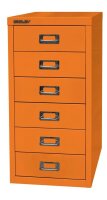 BISLEY MultiDrawer™ L296 Schubladenschrank orange 6 Schubladen 27,8 x 38,0 x 59,0 cm, 1 St.