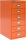 BISLEY MultiDrawer™ L296 Schubladenschrank orange 6 Schubladen 27,8 x 38,0 x 59,0 cm, 1 St.