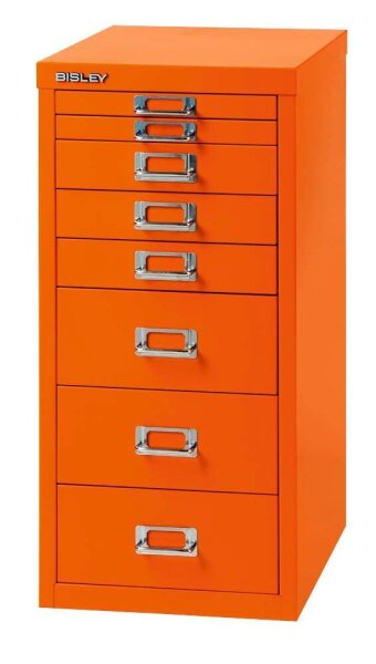 BISLEY MultiDrawer™ L298 Schubladenschrank orange 8 Schubladen 27,8 x 38,0 x 59,0 cm, 1 St.